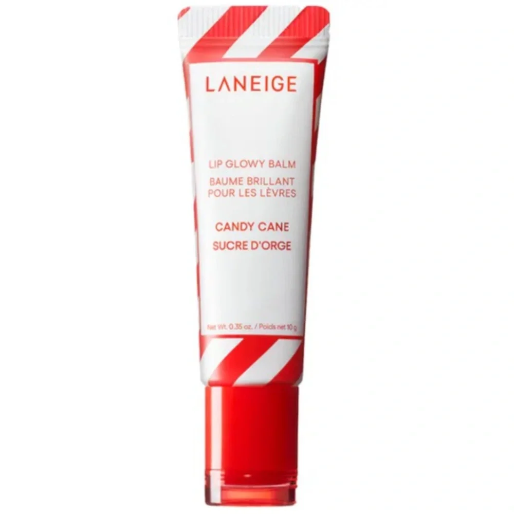LANEIGE Lip Glowy Balm Candy Cane Peppermint Holiday Limited Edition Full Size